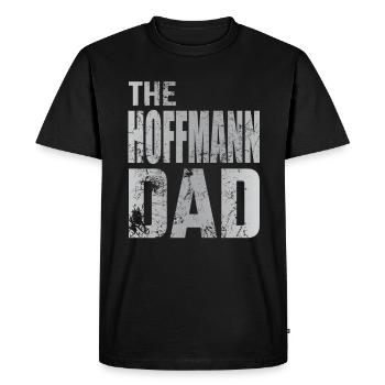 Idée cadeau Hoffmann Dad Father Dad - T-shirt Premium bio Homme - noir - Devant - Nico (187cm)