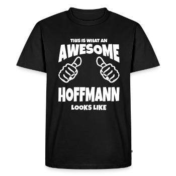 C’est ce qu’un Hoffmann génial - T-shirt Premium bio Homme - noir - Devant - Nico (187cm)