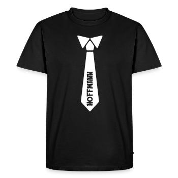 Hoffmann Tie Suit Cadeau de mariage familial - T-shirt Premium bio Homme - noir - Devant - Nico (187cm)