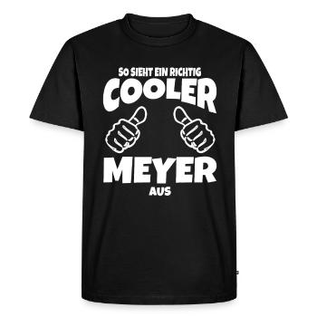 This is what a really cool Meyer looks like - Men's Premium Organic T-Shirt - black - Front - Nico (187cm)