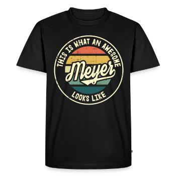 Meyer C’est ce qu’un - T-shirt Premium bio Homme - noir - Devant - Nico (187cm)
