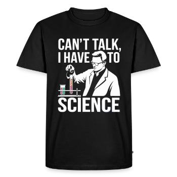Science Laboratory Technician in the Laboratory Everyday Life - Men's Premium Organic T-Shirt - black - Front - Nico (187cm)