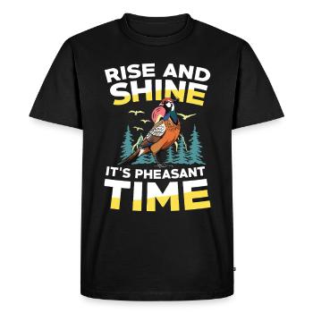 Turkey Hunting Adventure: I Just Want Turkey Hunting - Men's Premium Organic T-Shirt - black - Front - Nico (187cm)