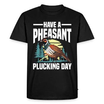 Turkey Hunting Adventure: I Just Want Turkey Hunting - Men's Premium Organic T-Shirt - black - Front - Nico (187cm)