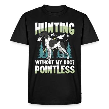 Chasse au Labrador - T-shirt Premium bio Homme - noir - Devant - Nico (187cm)