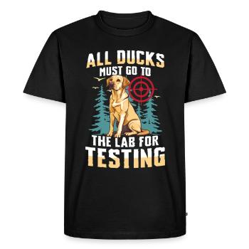 Chasse au Labrador - T-shirt Premium bio Homme - noir - Devant - Nico (187cm)