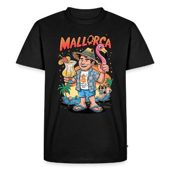 Vacances d’été à Majorque 2023 : Boire Sun Dancer - T-shirt Premium bio Homme - noir - Devant - Nico (187cm)