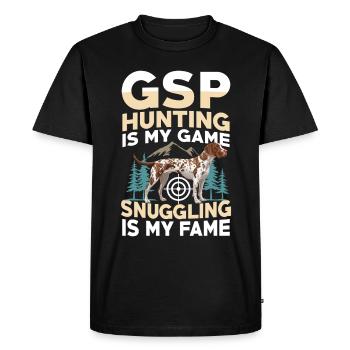 Chasse - T-shirt Premium bio Homme - noir - Devant - Nico (187cm)