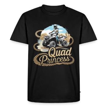 Quad Princess Adventurous spirit for off-road explorers - Men's Premium Organic T-Shirt - black - Front - Nico (187cm)