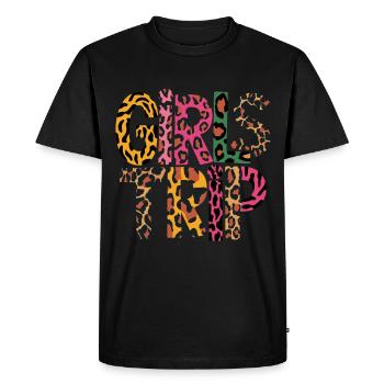 Girls' outing with animal print for the perfect - Men's Premium Organic T-Shirt - black - Front - Nico (187cm)