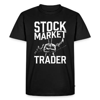 Inspiration pour les traders et les traders - T-shirt Premium bio Homme - noir - Devant - Nico (187cm)