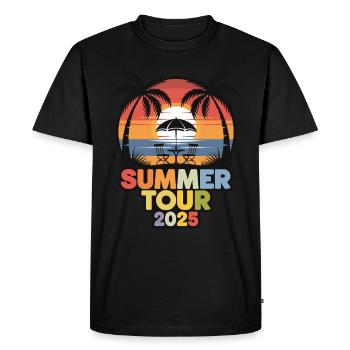 Summer Tour 2025: Holiday dream in paradise with - Men's Premium Organic T-Shirt - black - Front - Nico (187cm)