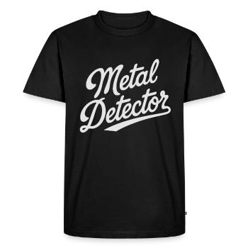 Découvrez des aventures avec un détecteur de métaux - T-shirt Premium bio Homme - noir - Devant - Nico (187cm)
