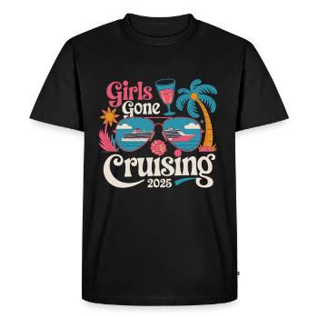 Filles Gone Cruising 2025 Lunettes de soleil Palmiers - T-shirt Premium bio Homme - noir - Devant - Nico (187cm)