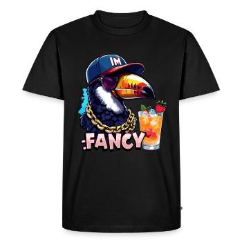 Toucan tropical fantaisie avec style - T-shirt Premium bio Homme - noir - Devant - Nico (187cm)