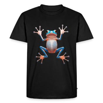 Des œuvres d’art fascinantes sur les grenouilles pour les amoureux de la nature - T-shirt Premium bio Homme - noir - Devant - Nico (187cm)