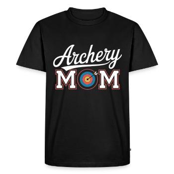 Archery Mom Target Arrow - Men's Premium Organic T-Shirt - black - Front - Nico (187cm)