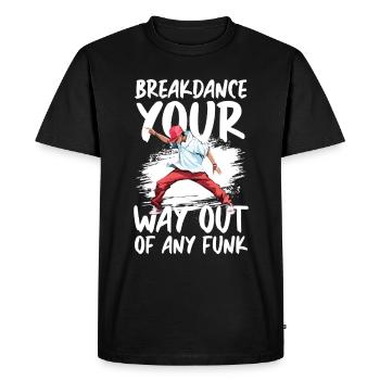 Breakdance pour sortir de toute danse de rue funk - T-shirt Premium bio Homme - noir - Devant - Nico (187cm)