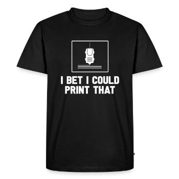Imprimante 3D Machine d’impression Technologie Technologie Hobby - T-shirt Premium bio Homme - noir - Devant - Nico (187cm)