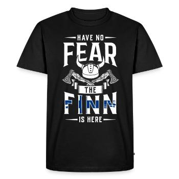 Finlande Tshirt Finlande Scandinavie - T-shirt Premium bio Homme - noir - Devant - Nico (187cm)