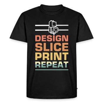 3D Printer Printing Machine Technology Technology Hobby - Men's Premium Organic T-Shirt - black - Front - Nico (187cm)