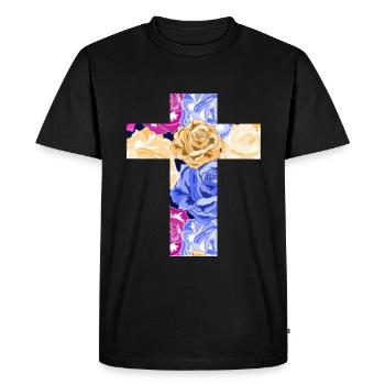 Christianisme - T-shirt Premium bio Homme - noir - Devant - Nico (187cm)