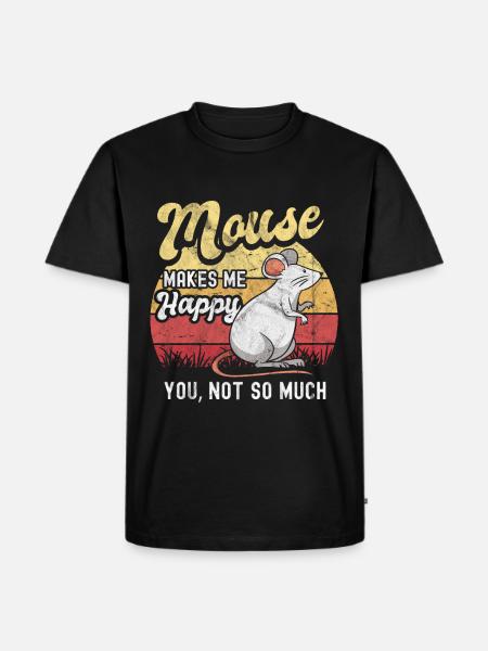 Mouse - Men's Premium Organic T-Shirt - black