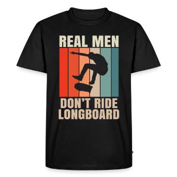 Skater Skateboard Cadeau Halfpipe Sk8 Ollie - T-shirt Premium bio Homme - noir - Devant - Nico (187cm)