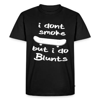 Skater Skateboard Cadeau Halfpipe Sk8 Ollie - T-shirt Premium bio Homme - noir - Devant - Nico (187cm)