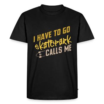Skateboard Kickflip Geschenk Longboard Sk8er Sk8 - Männer Premium Bio T-Shirt - Schwarz - Vorne - Nico (187cm)