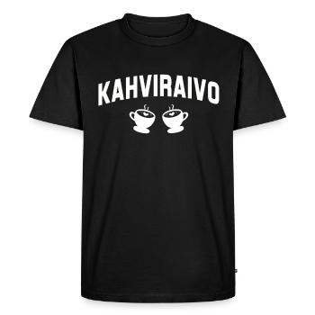 Finlande Cadeau Vacances Laponie Accueil Finlande - T-shirt Premium bio Homme - noir - Devant - Nico (187cm)