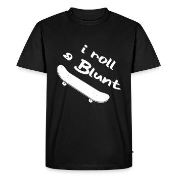 Skater Skateboard Cadeau Halfpipe Sk8 Ollie - T-shirt Premium bio Homme - noir - Devant - Nico (187cm)