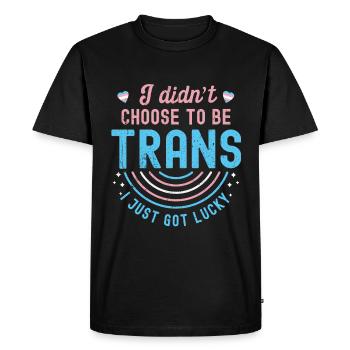 Trans Transgenre Transsexuel Cadeau Queer - T-shirt Premium bio Homme - noir - Devant - Nico (187cm)