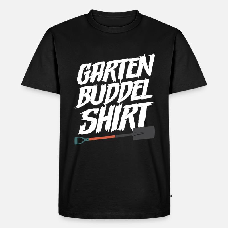 Gärtner Garten Buddel - Männer Premium Bio T-Shirt - Schwarz