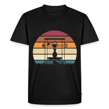 3d Printer Gift for Nerd Hobby Printing Machine - Men's Premium Organic T-Shirt - black - Front - Nico (187cm)