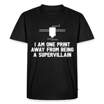 Cadeau d’imprimante 3D pour nerd Hobby Printing Machine - T-shirt Premium bio Homme - noir - Devant - Nico (187cm)