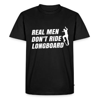 Skateboard Tshirt Skater Sk8 Sk8er Halfpipe Flip - T-shirt Premium bio Homme - noir - Devant - Nico (187cm)