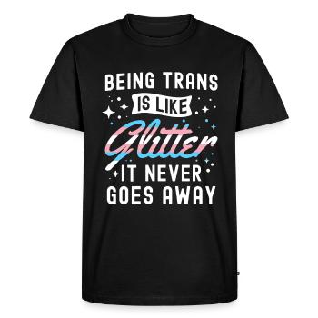 Transgenre - T-shirt Premium bio Homme - noir - Devant - Nico (187cm)