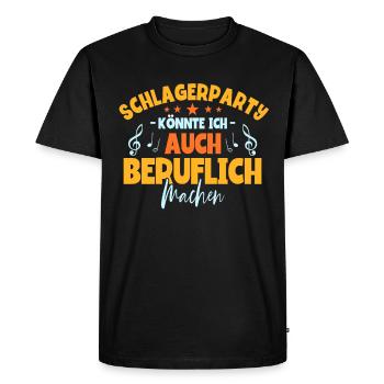 Schlagerparty Schlager - T-shirt Premium bio Homme - noir - Devant - Nico (187cm)