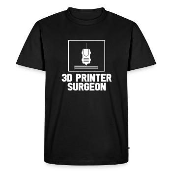 3D Printer Printing Machine Technology Technology Hobby - Men's Premium Organic T-Shirt - black - Front - Nico (187cm)