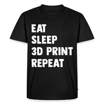 3d Printer Gift for Nerd Hobby Printing Machine - Men's Premium Organic T-Shirt - black - Front - Nico (187cm)