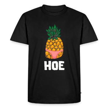 Ananas Tropical Hawaii Cadeau Enfants Hommes Fruits - T-shirt Premium bio Homme - noir - Devant - Nico (187cm)