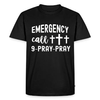 Chrétiens Religion Bible évangélique Église jésus - T-shirt Premium bio Homme - noir - Devant - Nico (187cm)