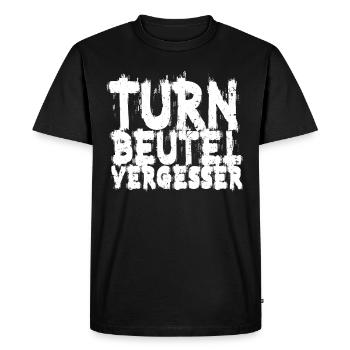 Techno Music Gym Bag Forgetter - Men's Premium Organic T-Shirt - black - Front - Nico (187cm)