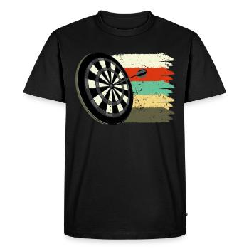 Darts Retro Darts Darts Player - Men's Premium Organic T-Shirt - black - Front - Nico (187cm)
