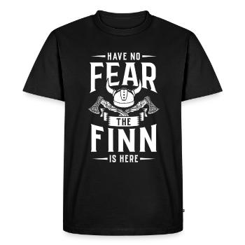 Finlande Tshirt Finlande Scandinavie - T-shirt Premium bio Homme - noir - Devant - Nico (187cm)