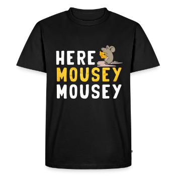 Mouse Mouse Gift Rat Rodent Mouse Lousemaus - Men's Premium Organic T-Shirt - black - Front - Nico (187cm)