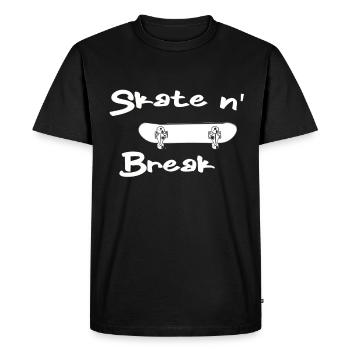 Skater Skateboard Cadeau Halfpipe Sk8 Ollie - T-shirt Premium bio Homme - noir - Devant - Nico (187cm)