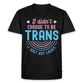 Trans Transgenre Transsexuel Cadeau Queer - T-shirt Premium bio Homme - noir - Devant - Nico (187cm)