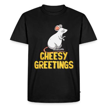 Mouse Mouse Gift Rat Rodent Mouse Lousemaus - Men's Premium Organic T-Shirt - black - Front - Nico (187cm)